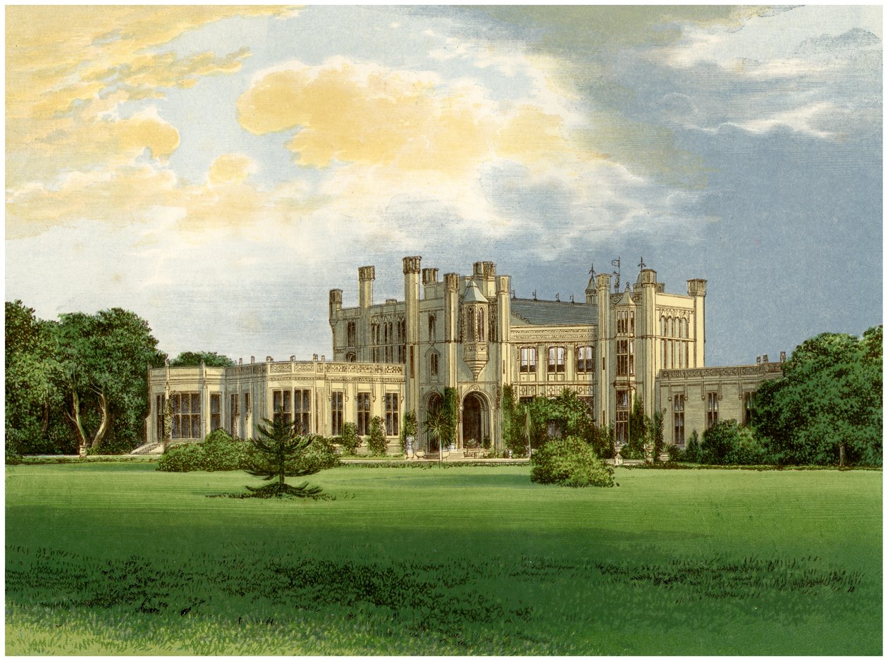 Hrad Highcliffe, Dorset, domov markýzy z Waterfordu, c1880 od Unbekannt