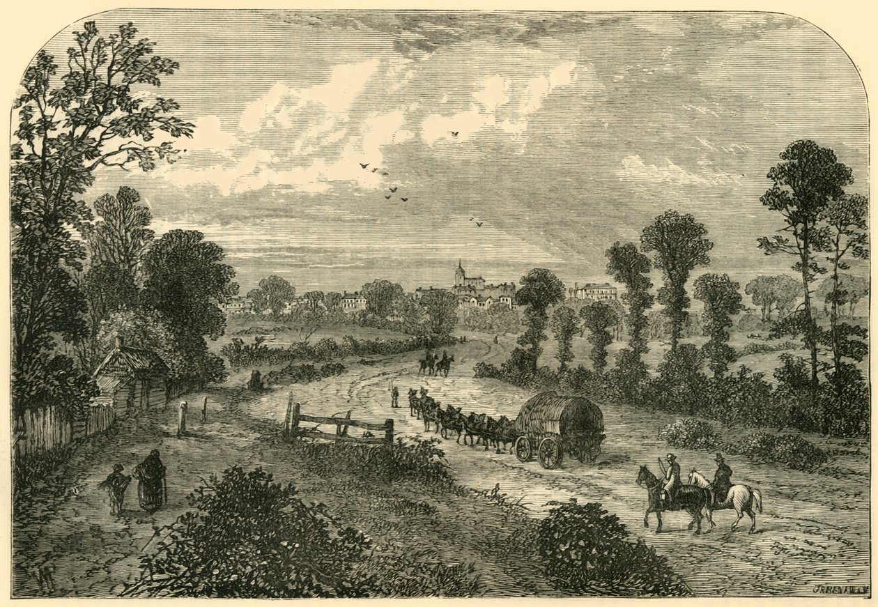 Highgate, z Upper Holloway, c1876. od Unbekannt