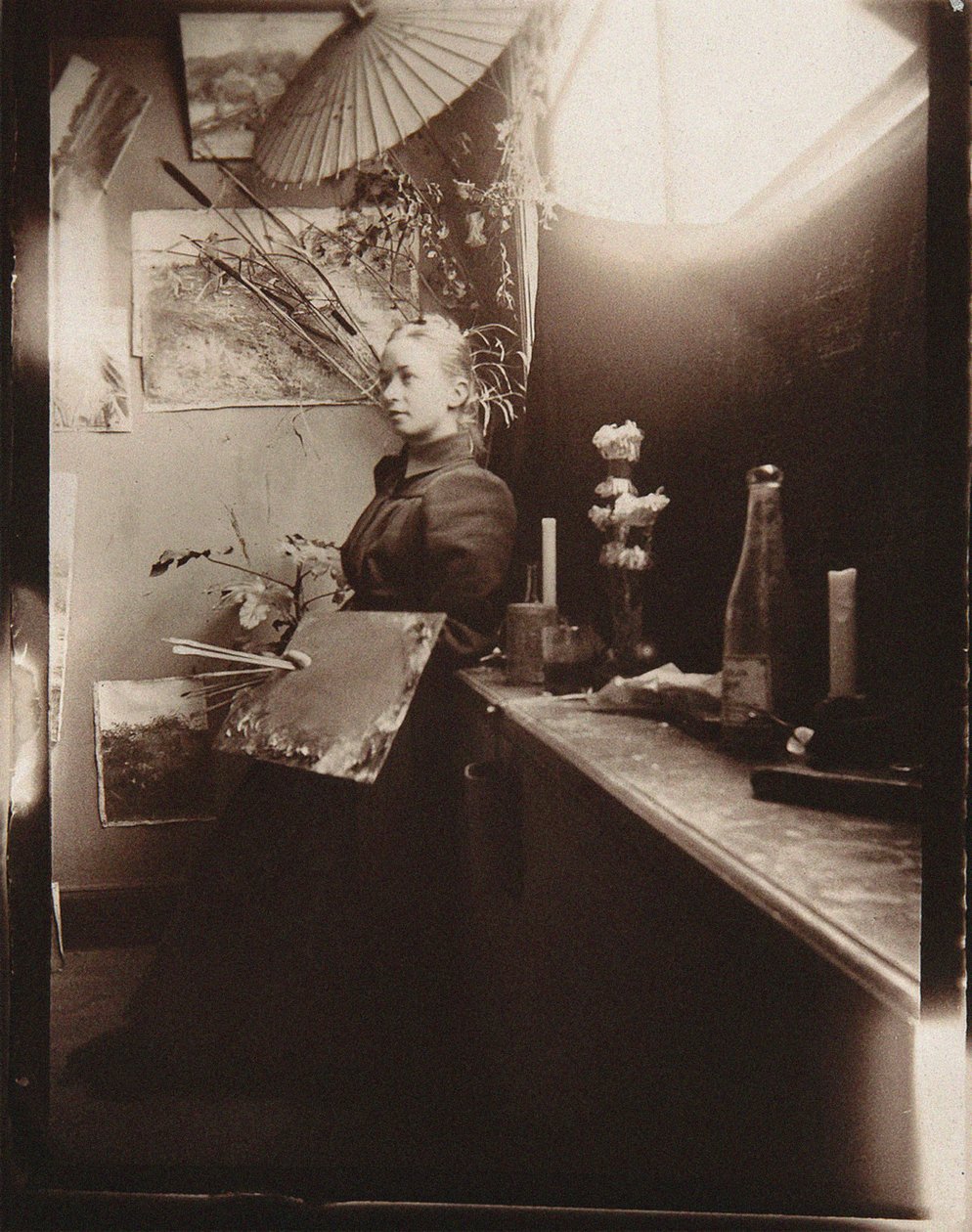 Hilma af Klint na Královské akademii ve Stockholmu, 1885. od Unbekannt