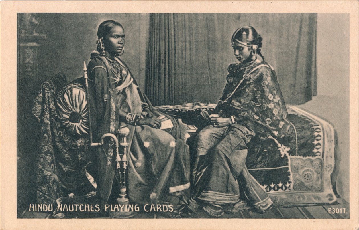 Hinduistické hrací karty Nautches, c1910 od Unbekannt