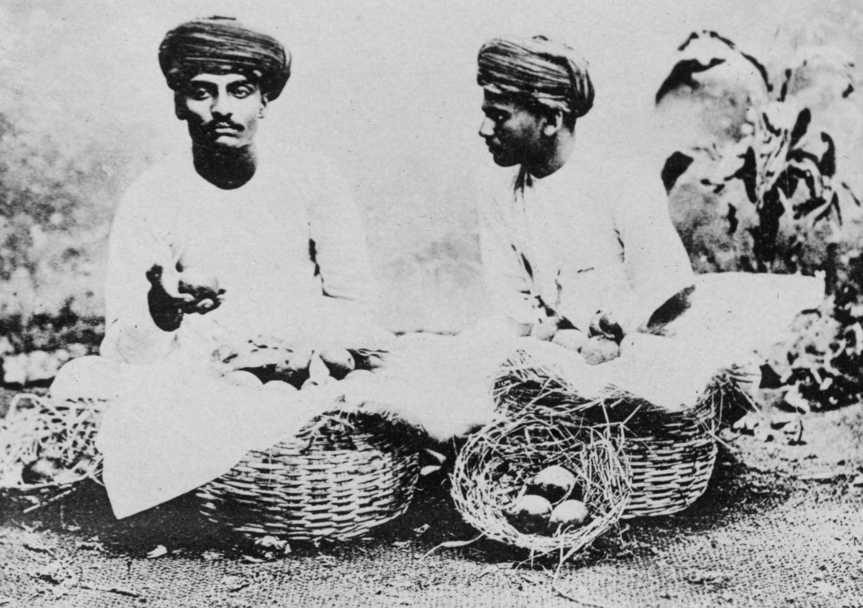 Hinduističtí prodejci ovoce, Indie, 20. století od Unbekannt