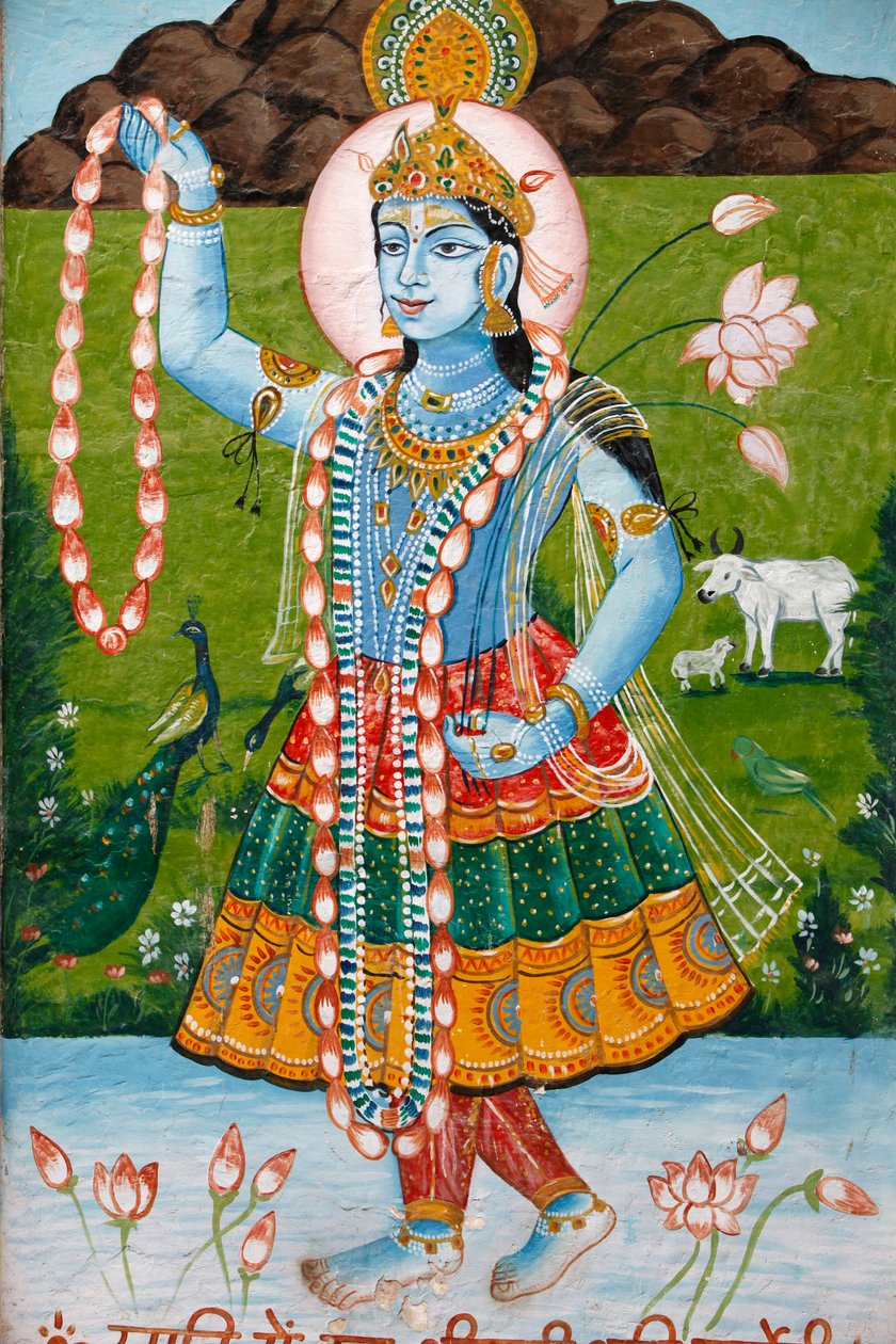 Hinduistická bohyně Radha Mathura dnes od Unbekannt