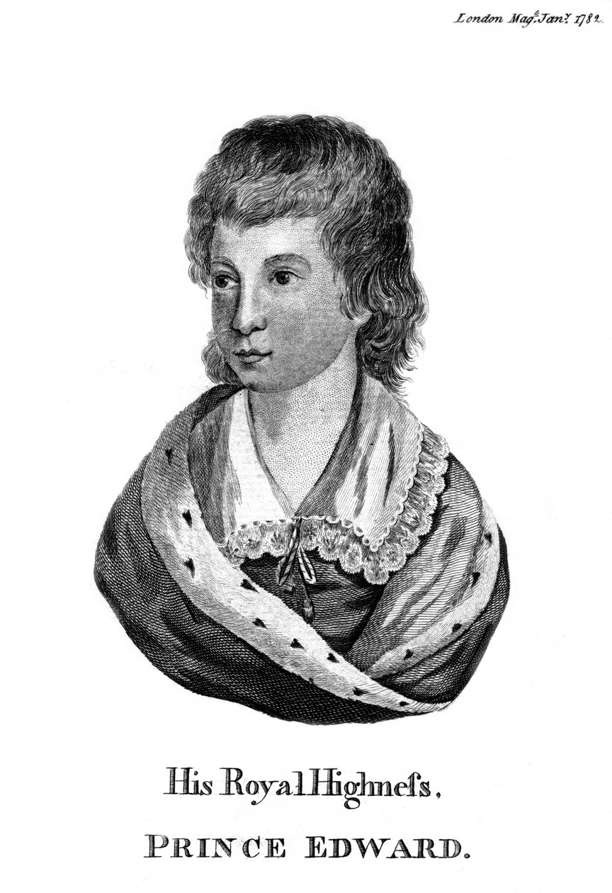 Jeho královská výsost, princ Edward, 1782 od Unbekannt