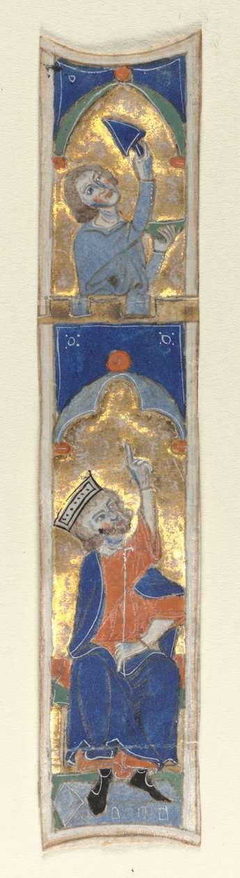 Historická iniciála I Excised from a Bible, 1200s. od Unbekannt