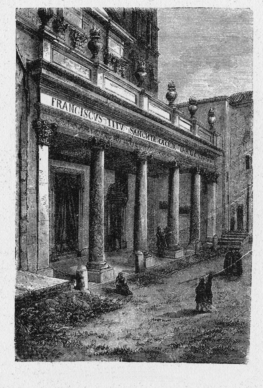Dějiny starověkého Říma. Santa Cecilia v Trastevere je 5. století kostel v Římě, Itálie, zasvěcený svaté Cecílii, v Trastevere rione. od Unbekannt