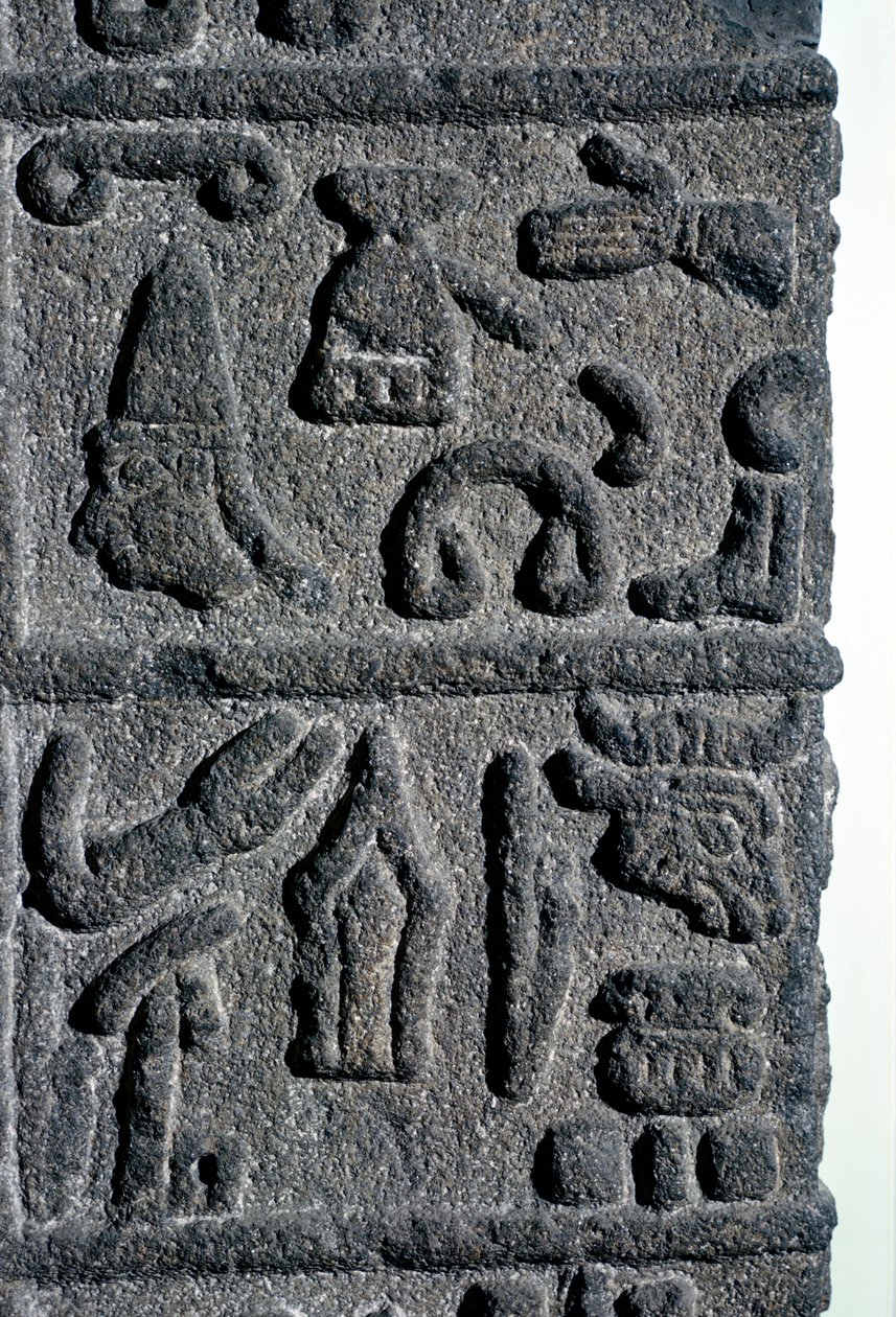 Hieroglyfy Chetitů, c9. století před naším letopočtem od Unbekannt
