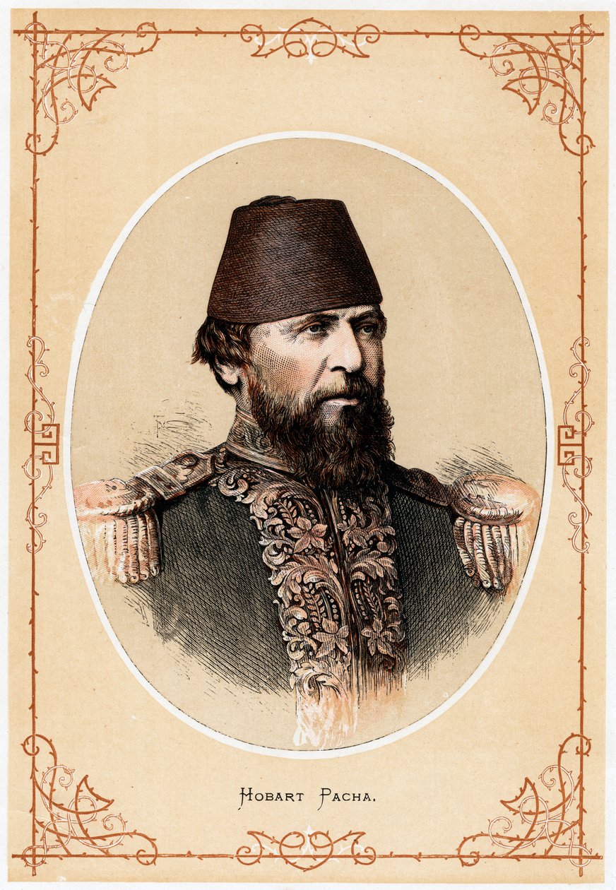 Hobart Pacha, anglický námořní důstojník a námořní poradce v Turecku, c1880 od Unbekannt