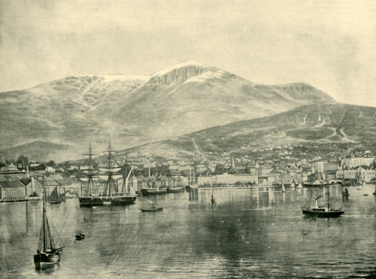 Hobart, ze zálivu, 1901. od Unbekannt