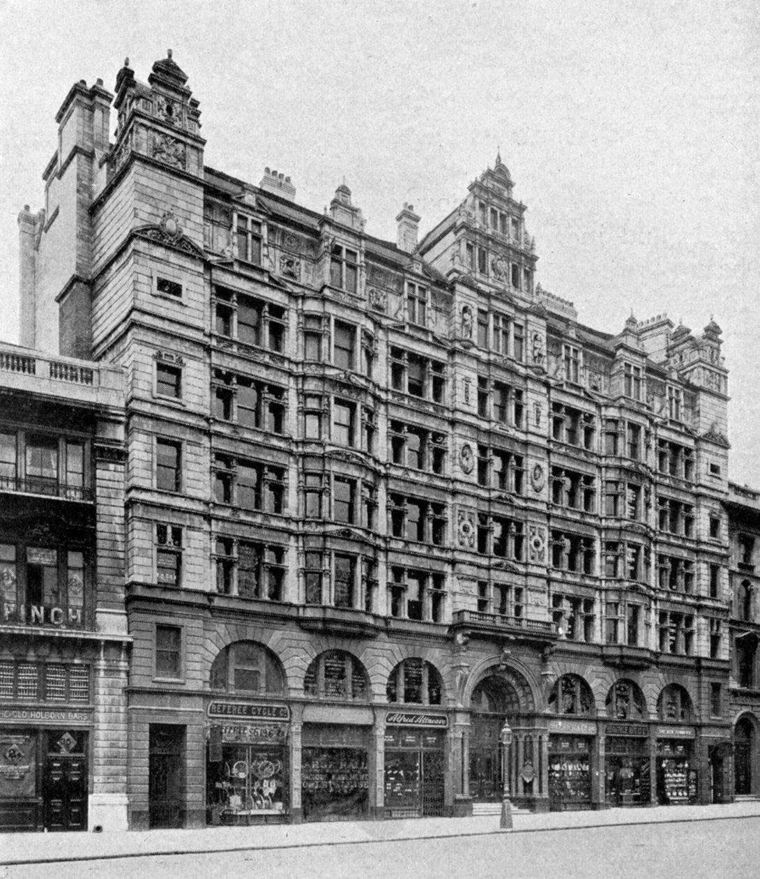 Holborn před Birkbeck Bank, Londýn, 1904 od Unbekannt