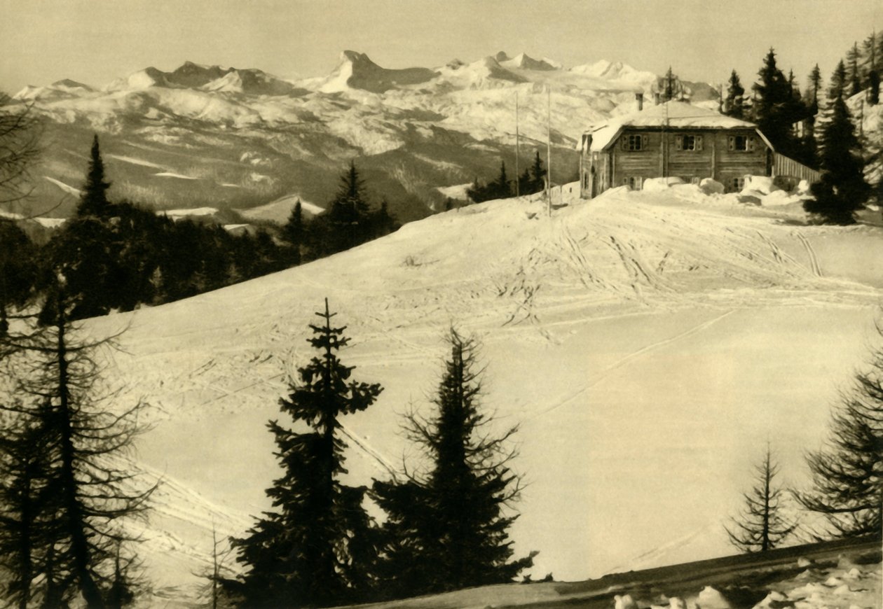 Hollhaus, Dachstein, Štýrsko, Rakousko, c1935. od Unbekannt