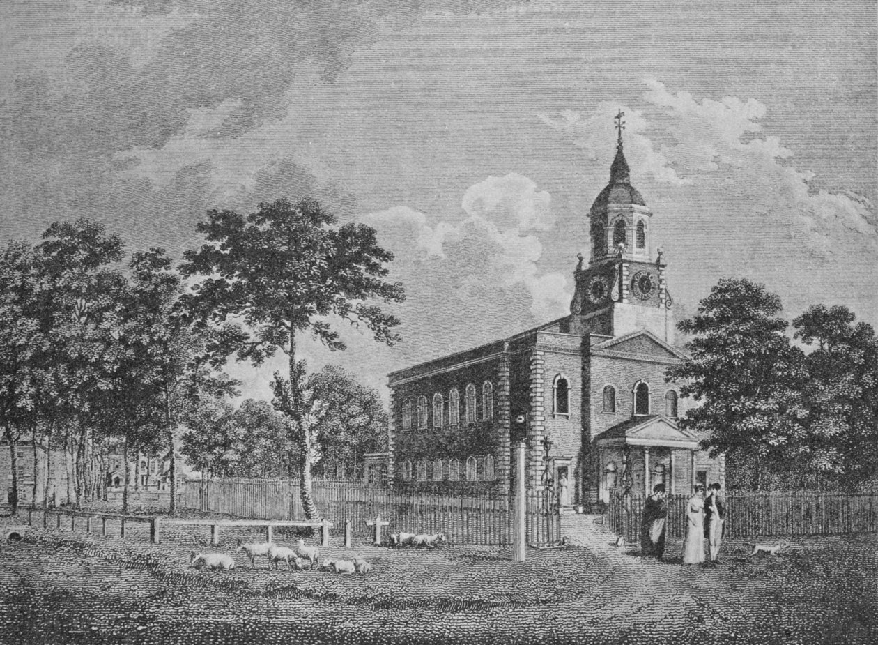 Kostel Nejsvětější Trojice, Clapham, c1812, 1912 od Unbekannt