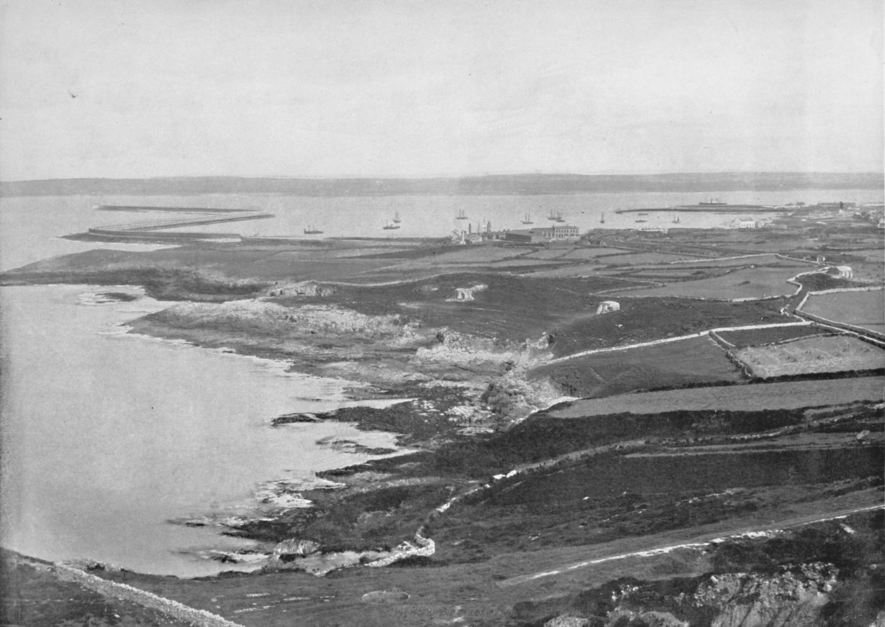 Holyhead - The Breakwater, 1895 od Unbekannt