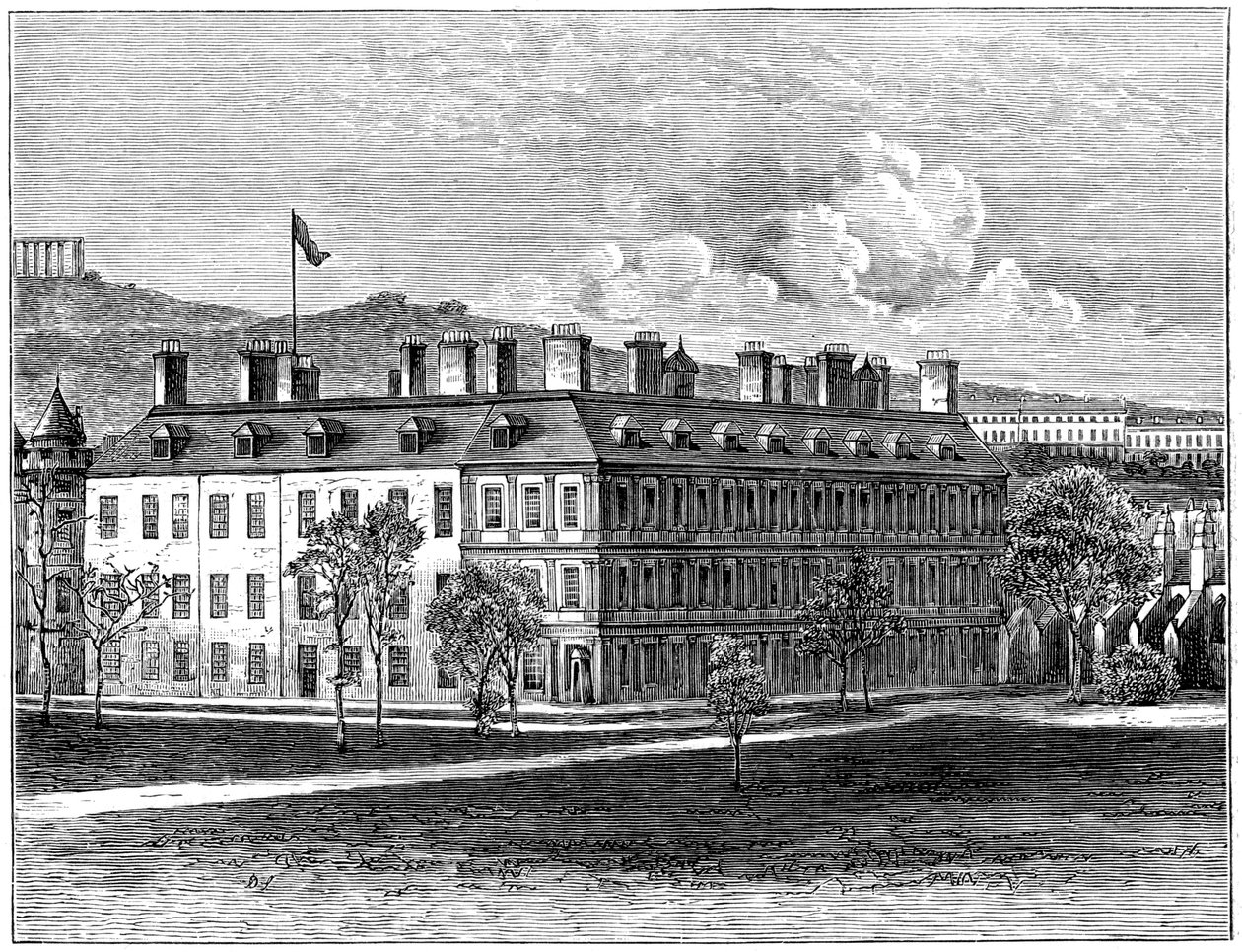 Holyrood Palace z jihovýchodu, Edinburgh, 1900 od Unbekannt