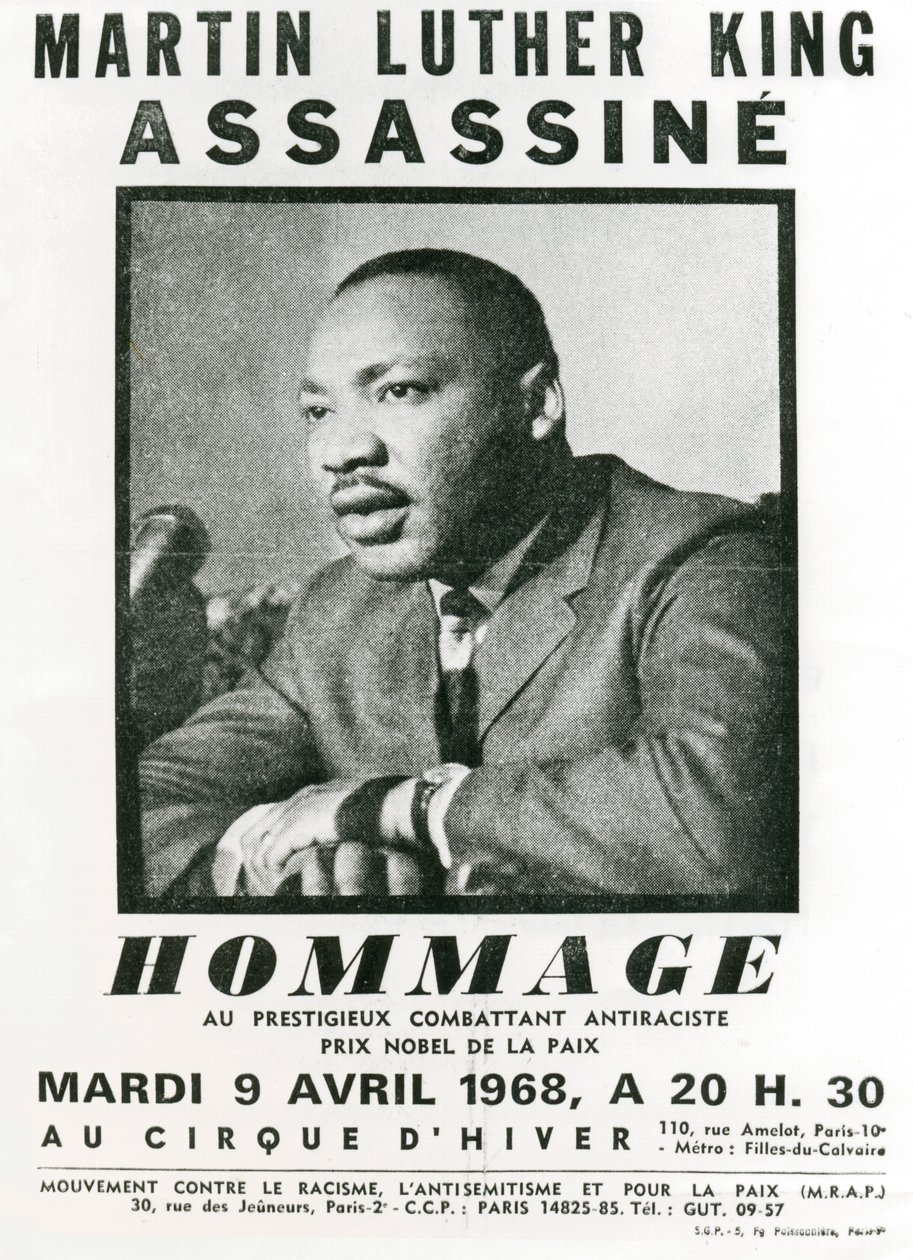 Pocta Martinu Lutheru Kingovi, 1968 od Unbekannt