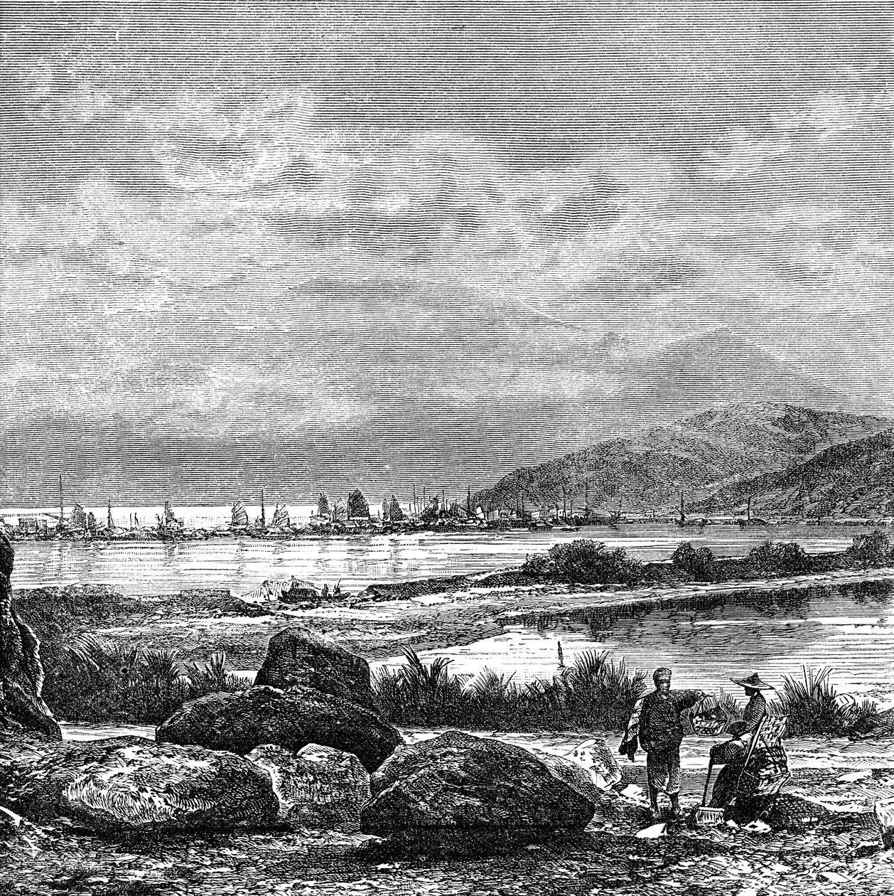 Hong Kong, pohled z Kowlun, c1890 od Unbekannt