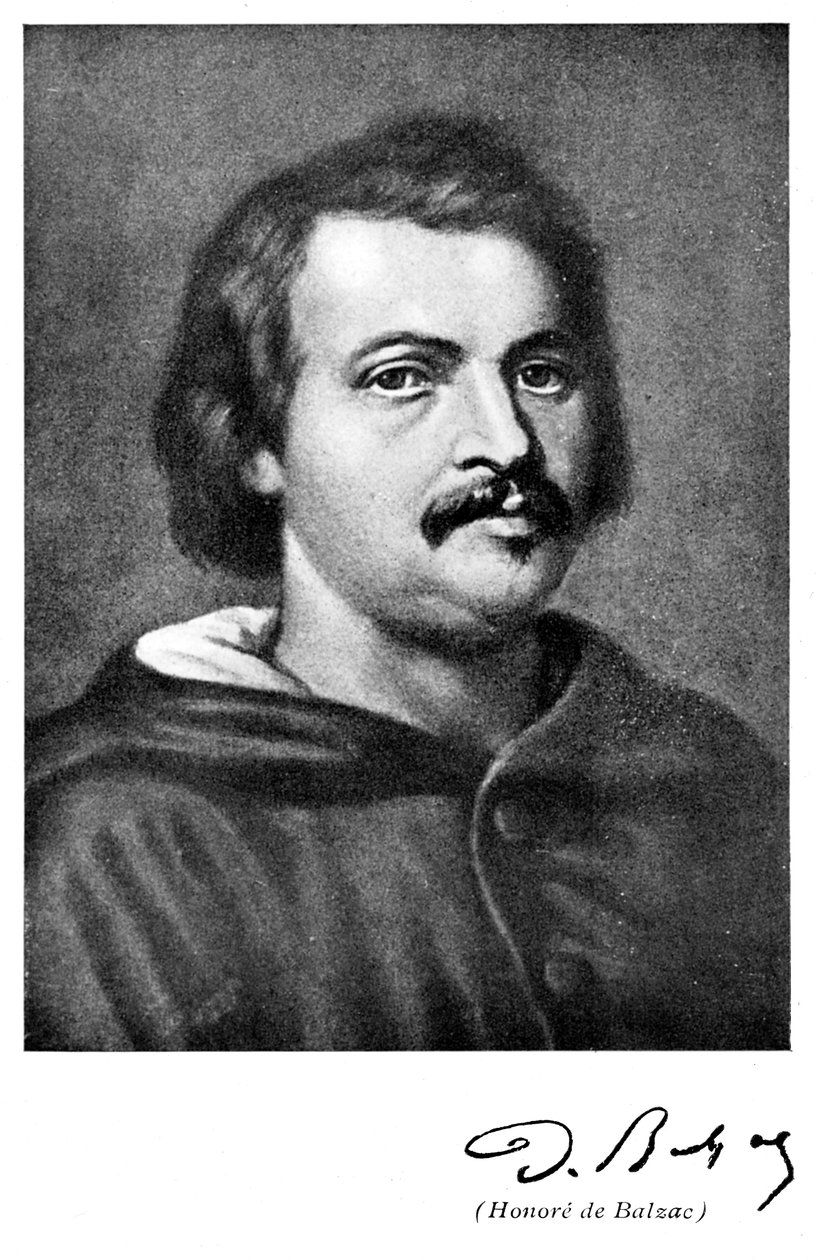 Honore de Balzac 1799-1850, francouzský romanopisec a literární kritik od Unbekannt