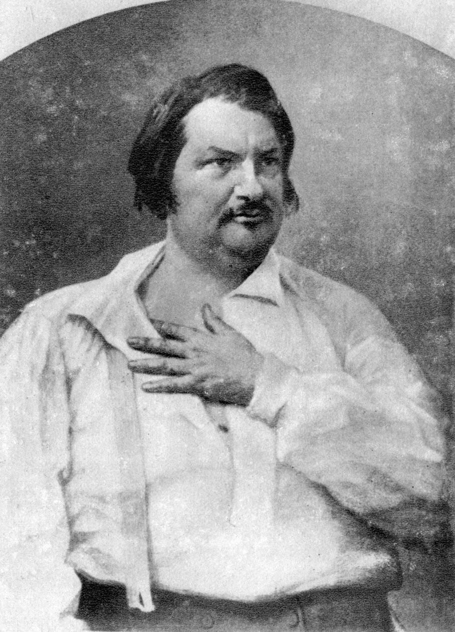 Honore de Balzac, francouzský romanopisec, c1845-1890 od Unbekannt