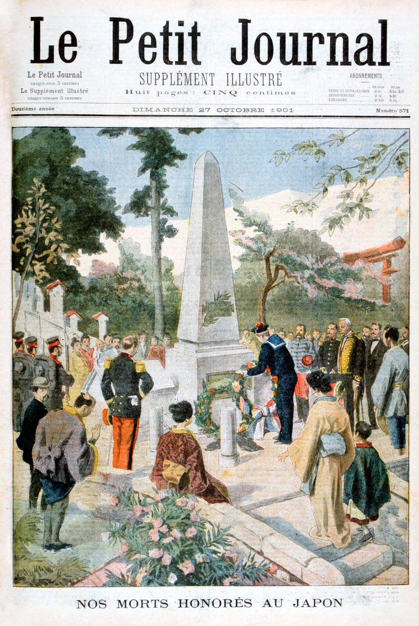 Uctění našich mrtvých v Japonsku, 1901 od Unbekannt