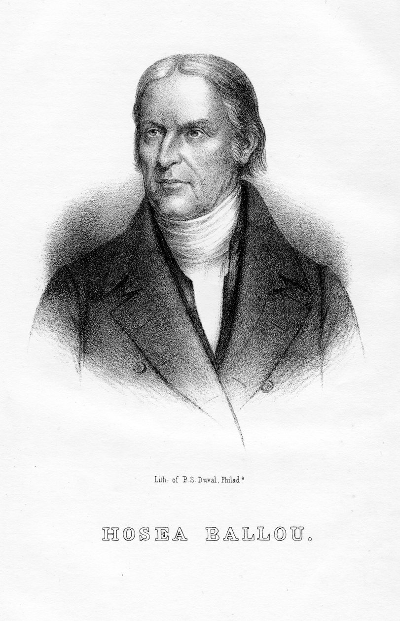 Hosea Ballou, americký univerzalistický duchovní a teologický spisovatel, 1854 od Unbekannt