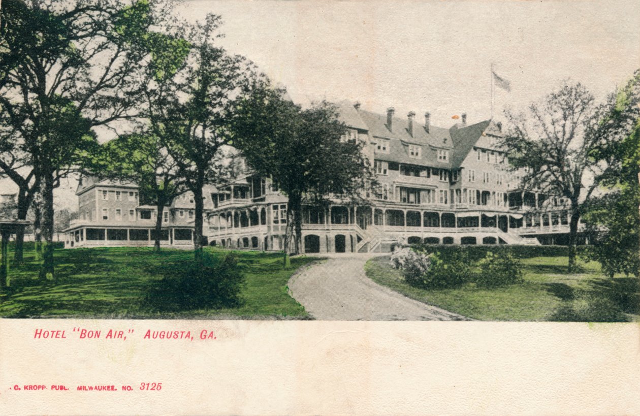 Hotel Bon Air, Augusta, Georgia, c1910 od Unbekannt