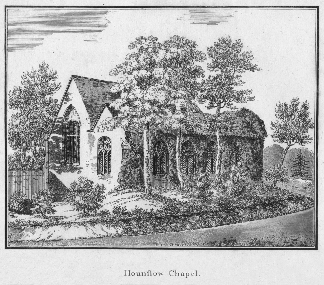 Hounslowská kaple, c1792 od Unbekannt