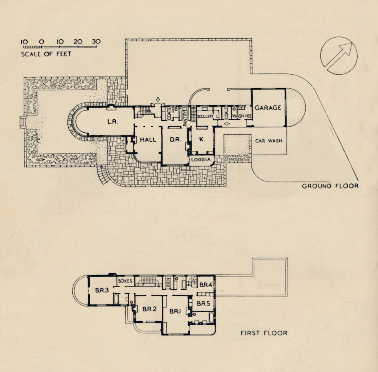 House at Burn Bridge od The Late John Procter, F.R.I.B.A., 1942 od Unbekannt
