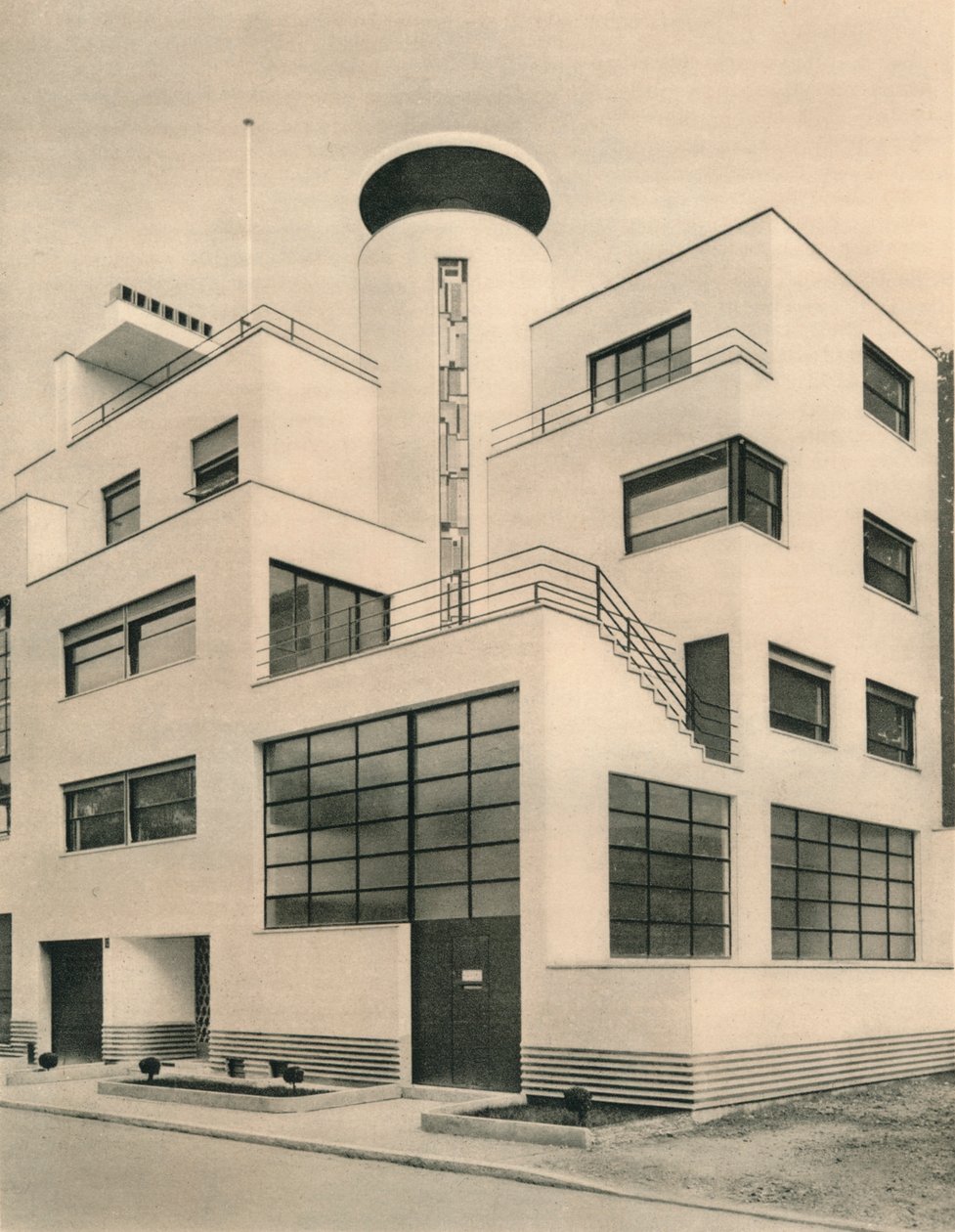 Dům M. M. Joela a Jana Martela, sochaři, Rue Mallet-Stevens, Auteuil, c1927 od Unbekannt