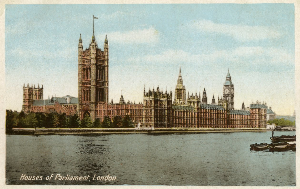 Houses of Parliament, Westminster, Londýn, 20. století od Unbekannt