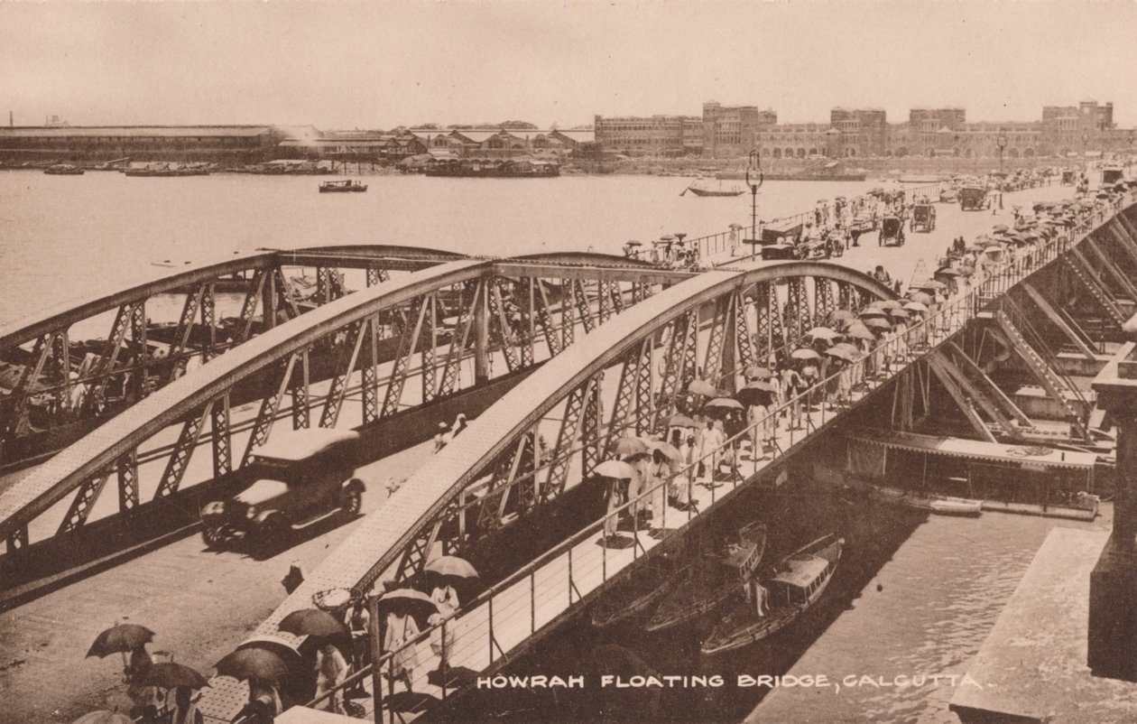 Howrah Floating Bridge, Kalkata, c1905 od Unbekannt