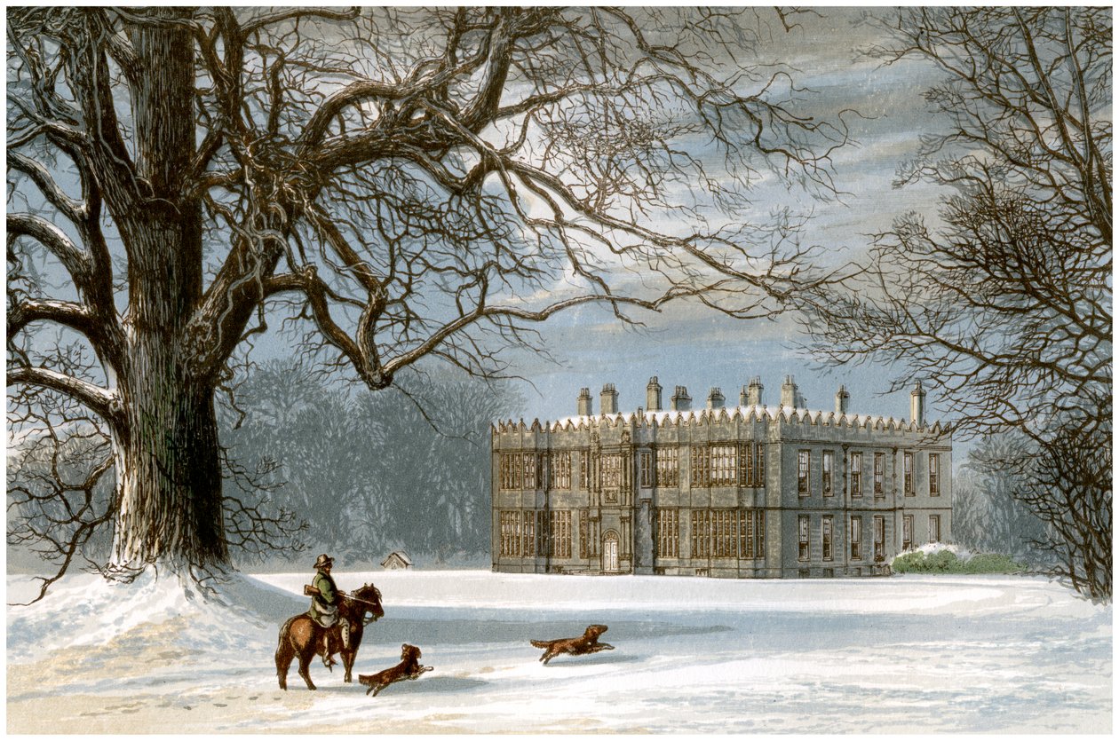 Howsham Hall, Yorkshire, domov rodiny Cholmley, c1880 od Unbekannt