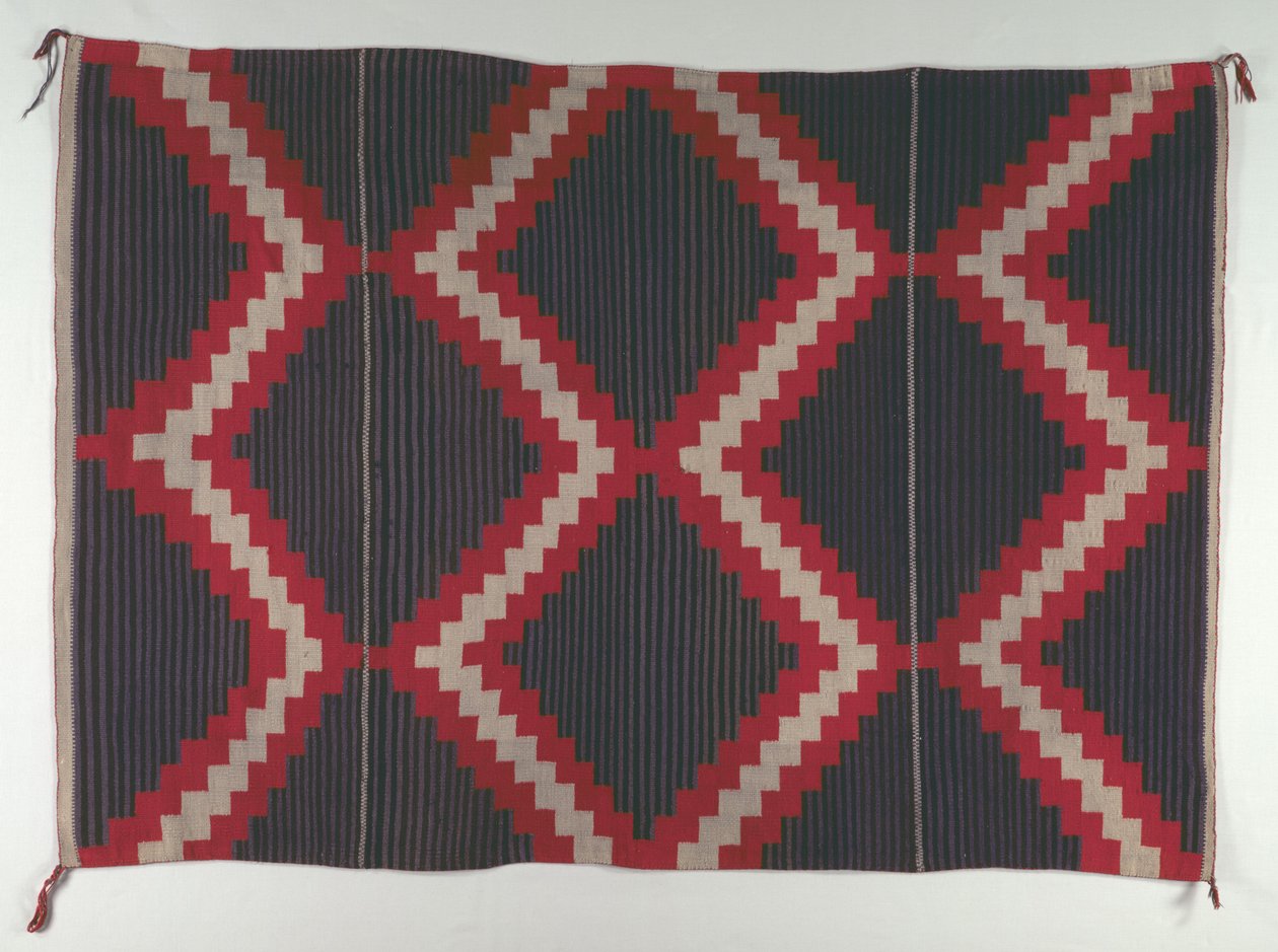 Koberec ve stylu Hubbell Revival s pruhy Moki Moqui, c. 1890-1910. od Unbekannt