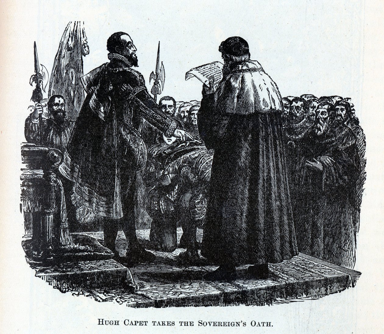 Hugh Capet skládá přísahu panovníka, 1882 od Unbekannt
