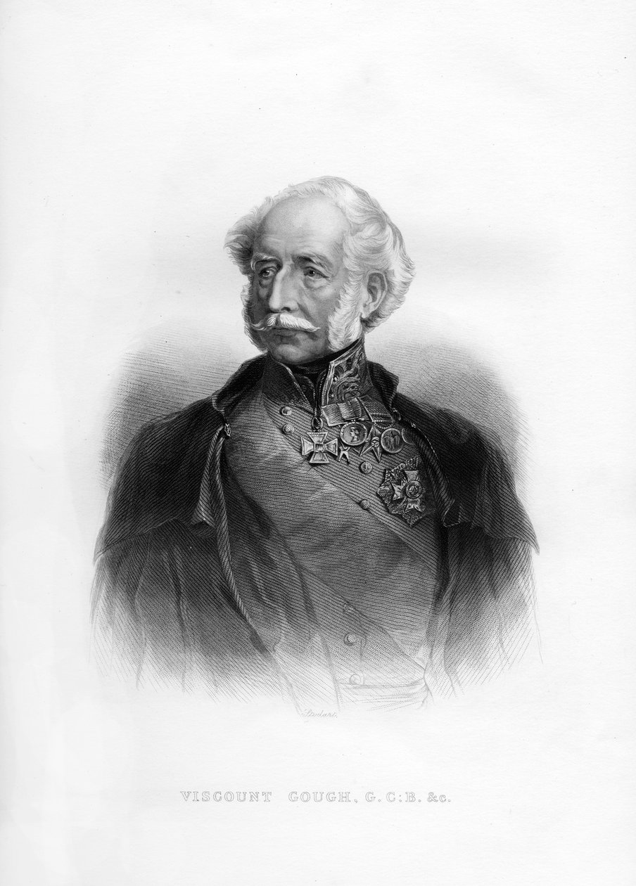 Hugh Gough, 1. vikomt Gough, britský polní maršál, 19. století od Unbekannt