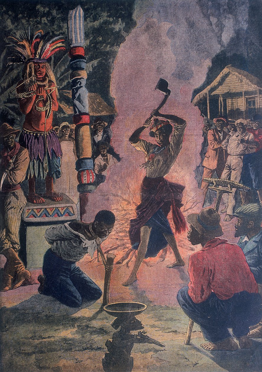 Lidská oběť, Lafayette, Louisiana, USA, 1912 od Unbekannt
