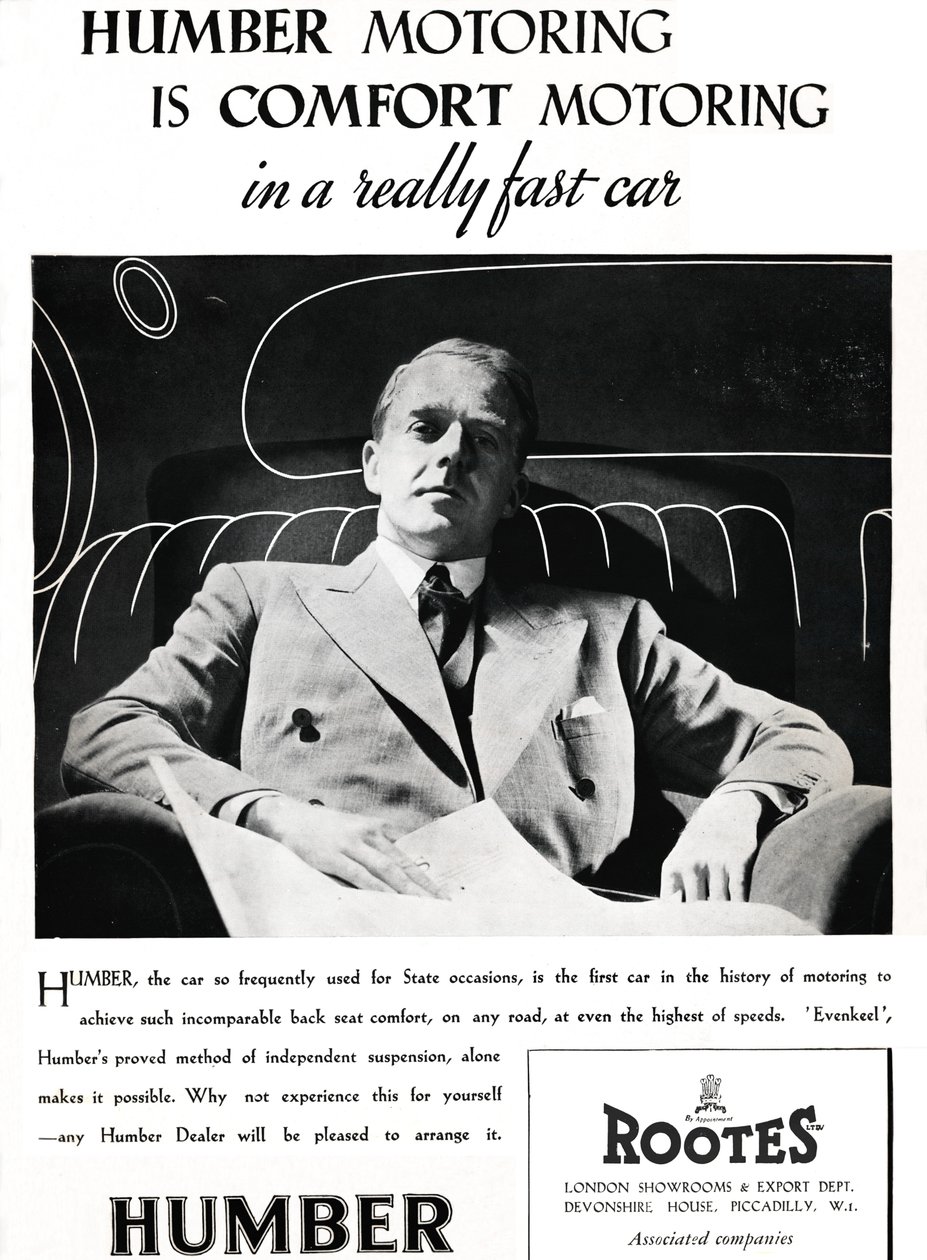 Humber Motoring je Comfort Motoring v opravdu rychlém autě, 1937 od Unbekannt