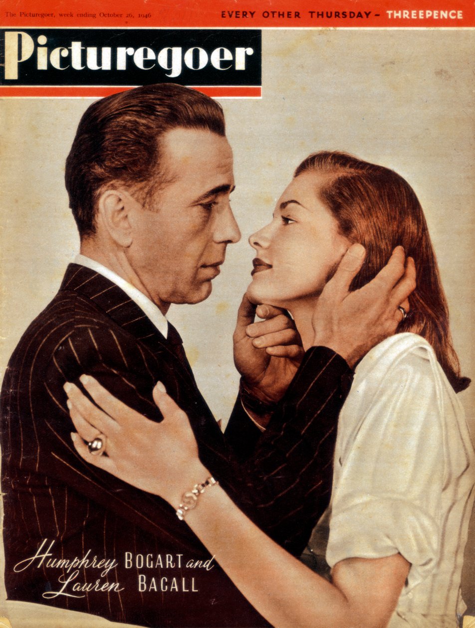 Humphrey Bogart 1899-1957 a Lauren Bacall b1924, američtí herci, 1946 od Unbekannt