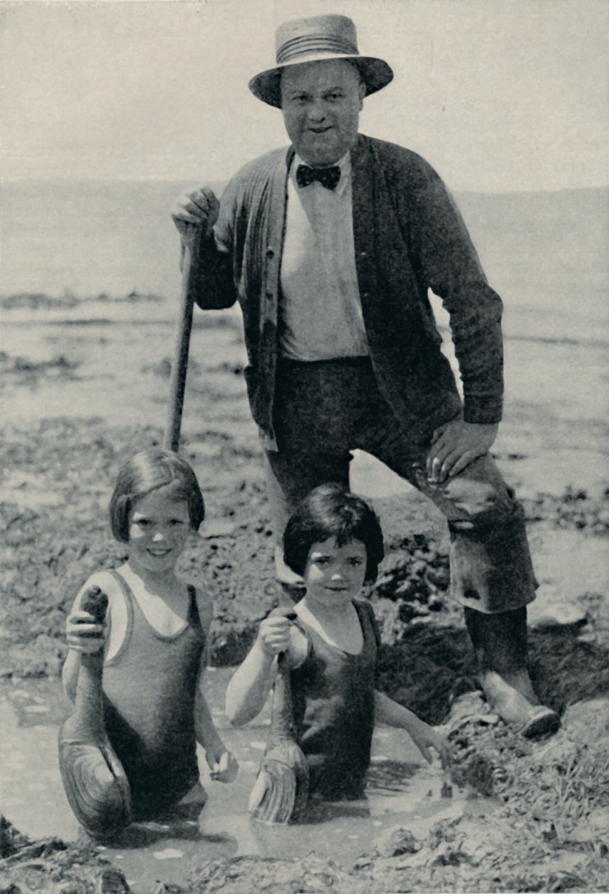 Hunting the Elusive Geoduck na Puget Sound, c1935 od Unbekannt