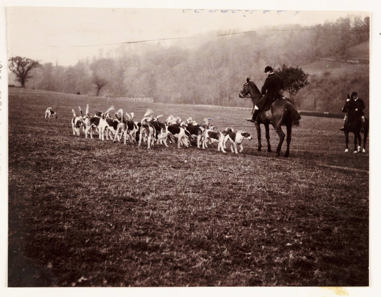 Lovec a psi, c 1905 od Unbekannt
