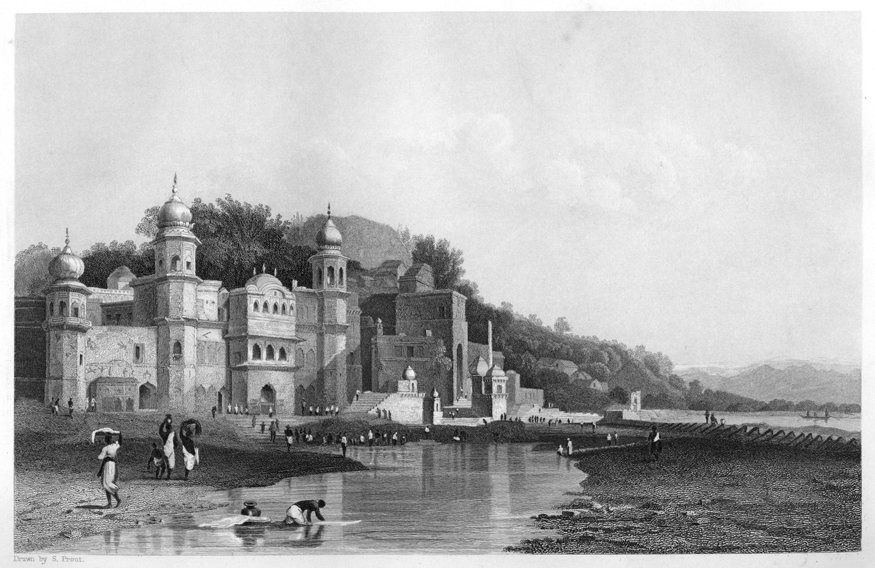 Hurdwar, místo hinduistické pouti, Indie, c1860 od Unbekannt