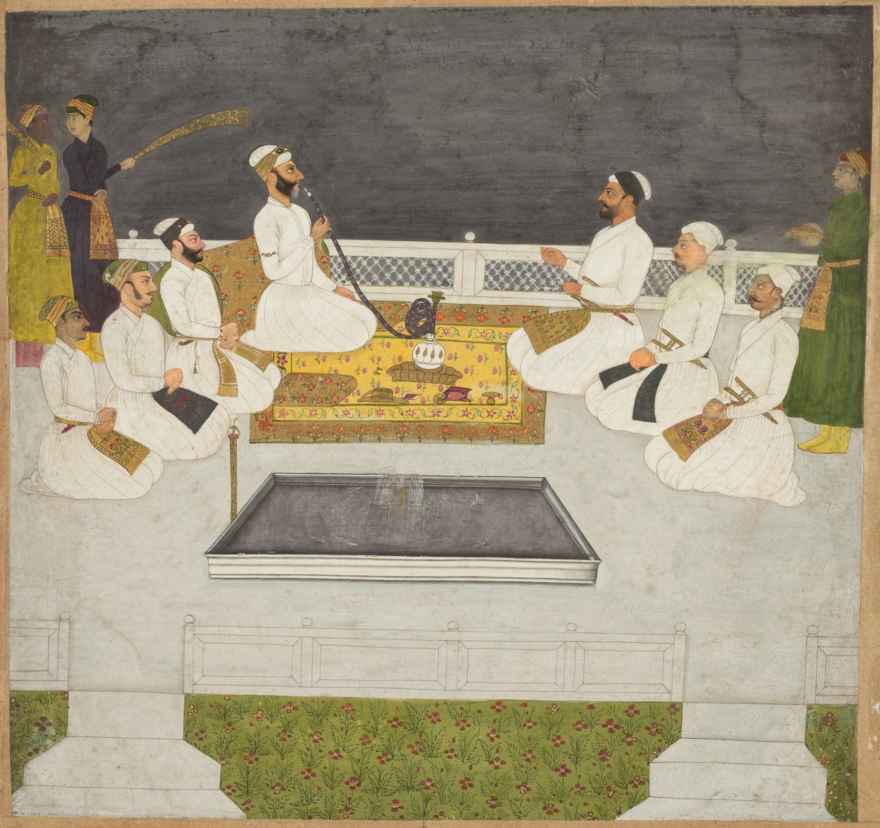 Husain Ali Khan Baví své bratry Bratři Sayyidové, c. 1712-19. od Unbekannt