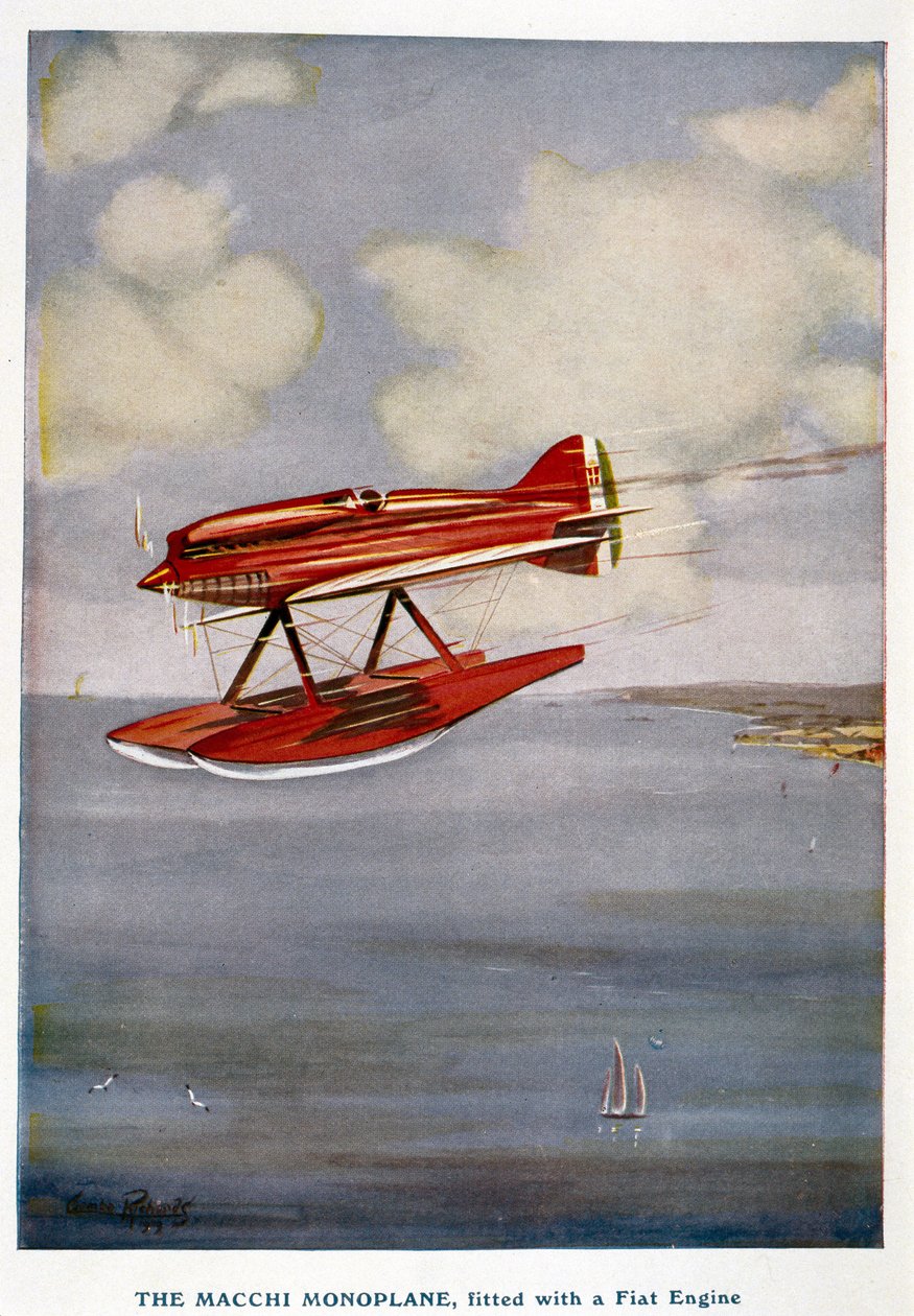 Hydroplán jednoplošník Macchi, Schneider Trophy, září 1929 od Unbekannt