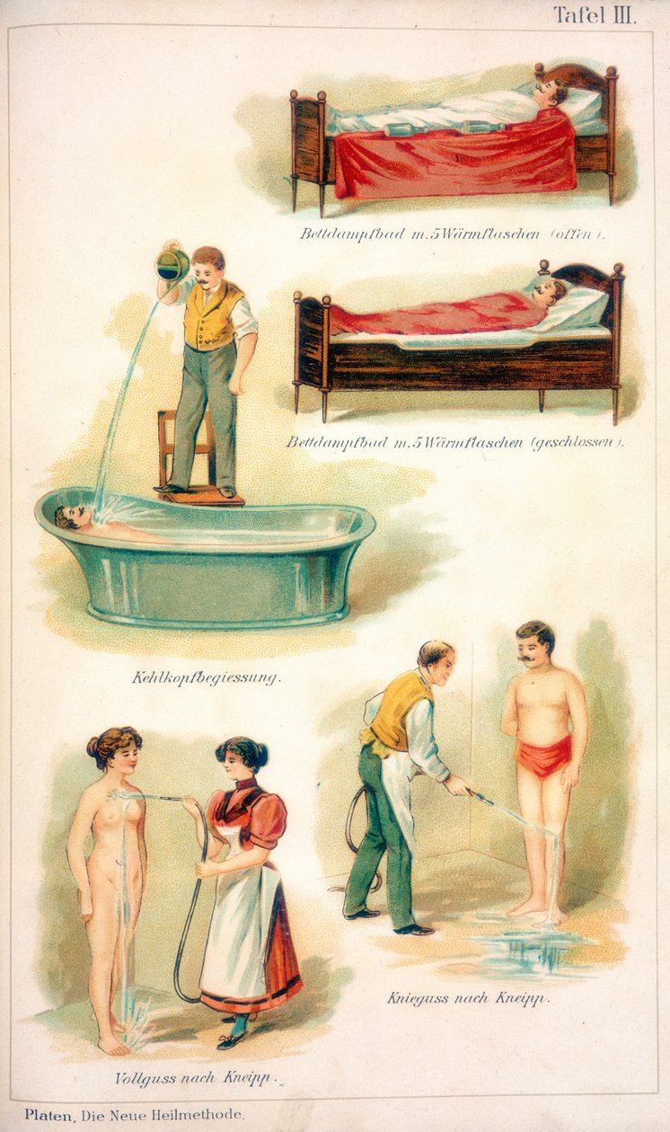 Hydroterapie, c1902 od Unbekannt
