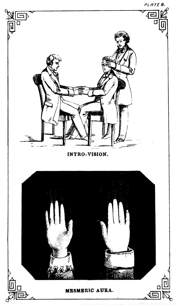 Hypnóza: introvizní síla pohledu do těla, 1889 od Unbekannt