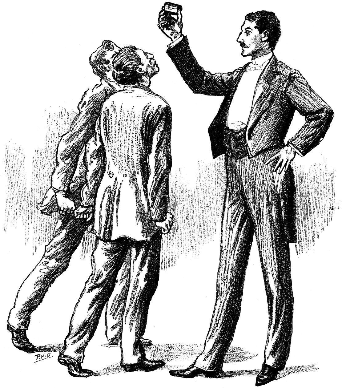 Hypnotizované subjekty přitahované krabičkou od sirek, 1891 od Unbekannt