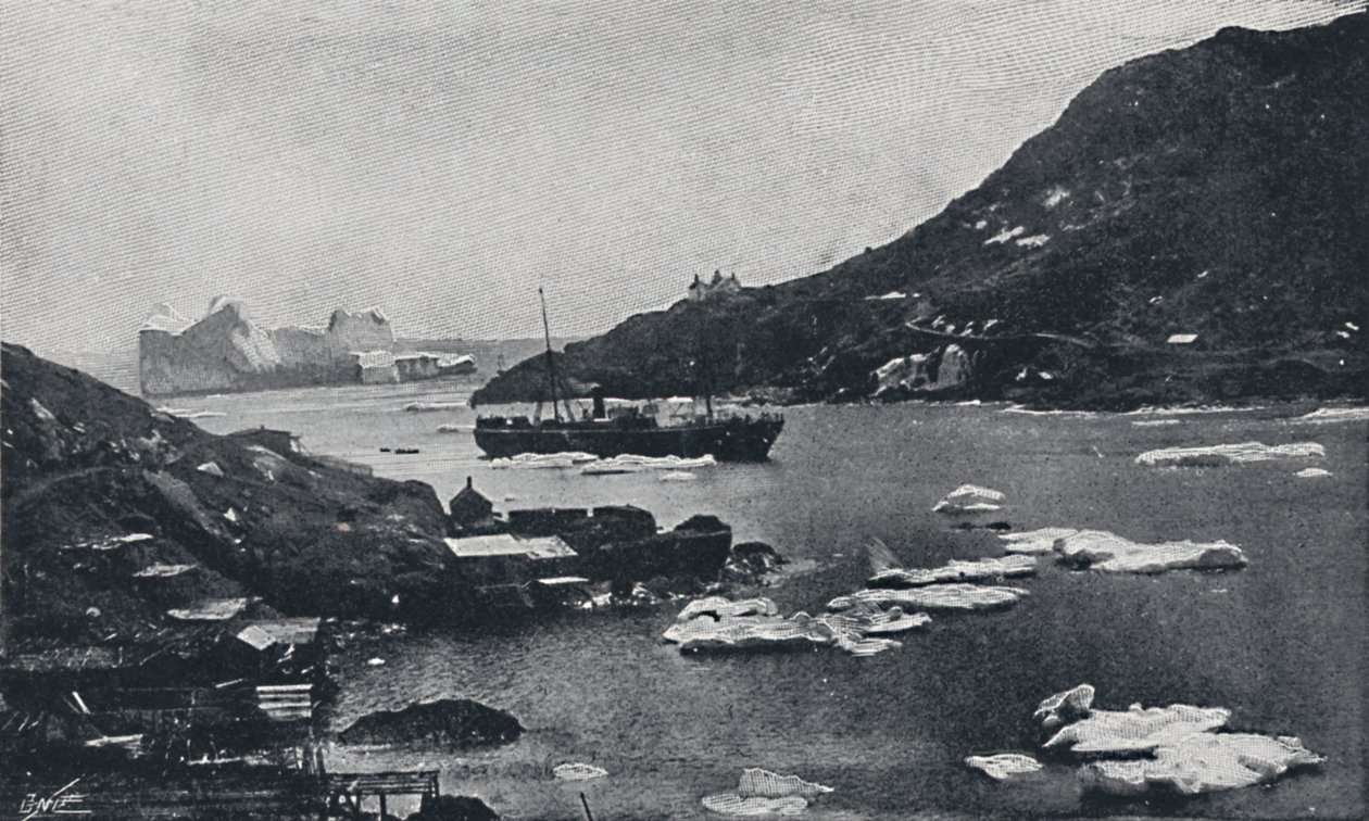 Ledovce v přístavu St. Johns, 1924 od Unbekannt