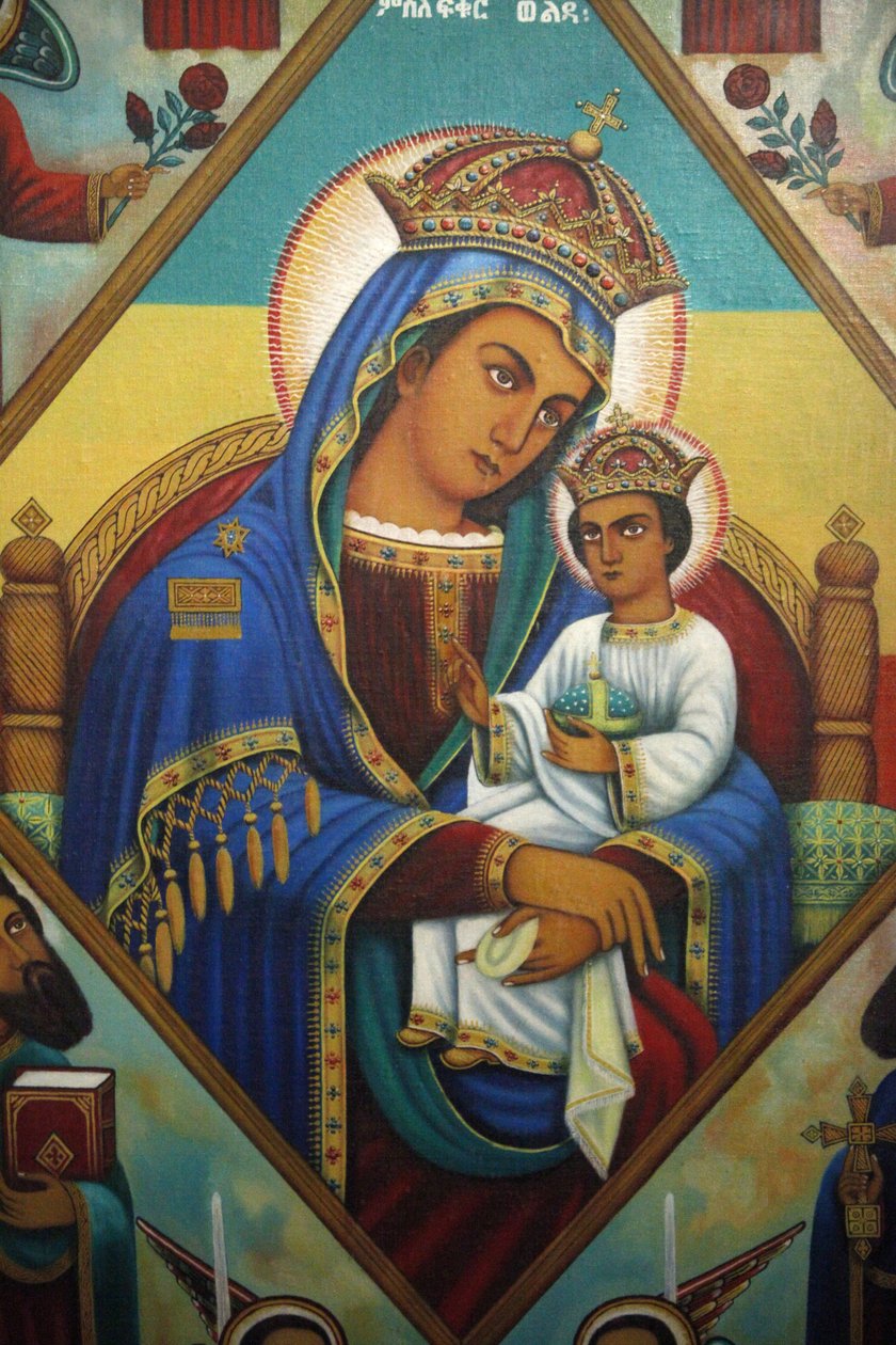 Ikona v mauzoleu Beta Maryam, Addis Abeba, Etiopie od Unbekannt