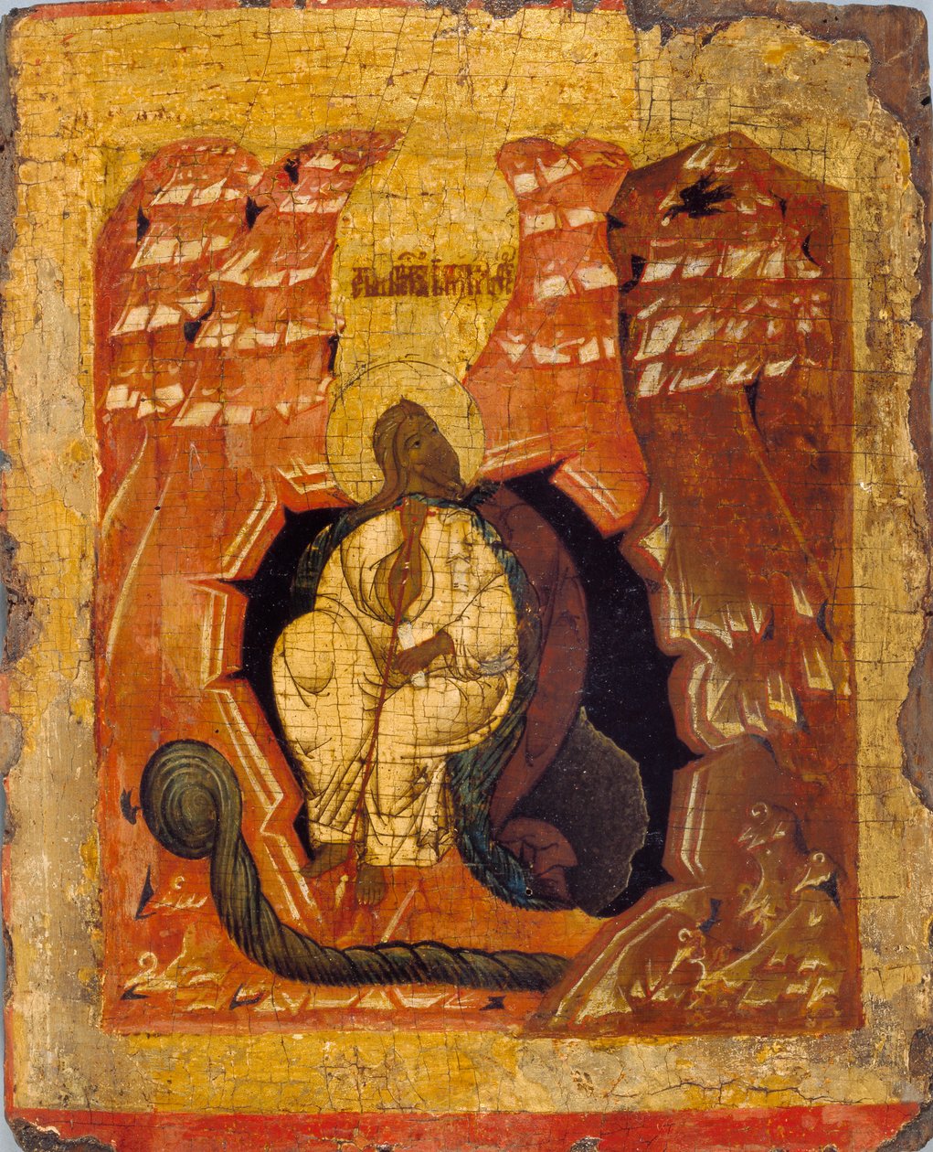Ikona Eliáše krmeného vránou, 15.–16. století 1401–1600 od Unbekannt