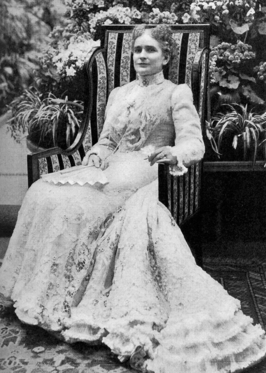 Ida Saxton McKinley, manželka amerického prezidenta Williama McKinleyho, c1900, 1908 od Unbekannt