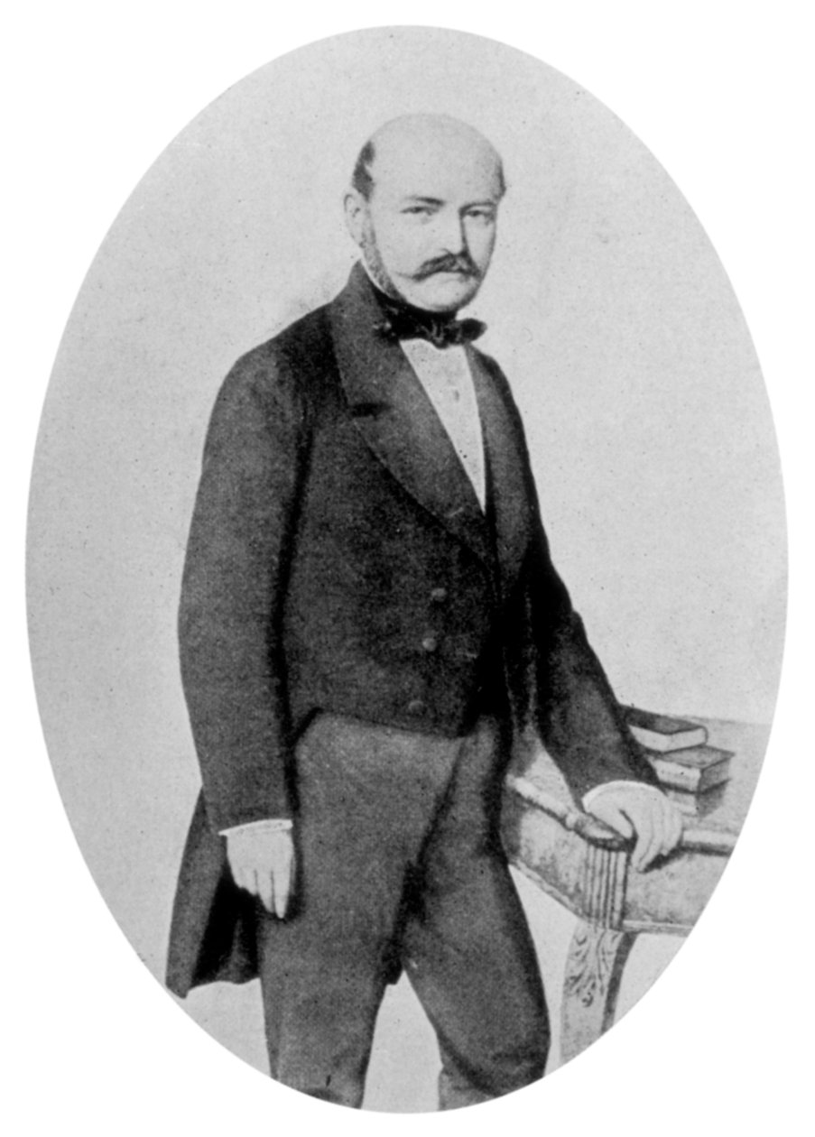 Ignaz Philip Semmelweis 1818-1865, maďarský porodník, 19. stol. od Unbekannt