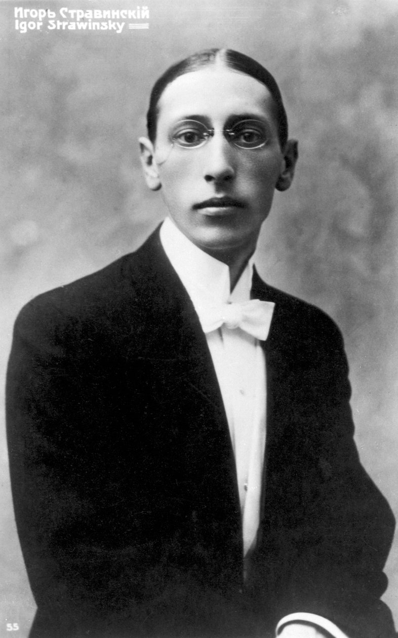 Igor Stravinskij, skladatel ruského původu, jako mladý muž, c1900 od Unbekannt